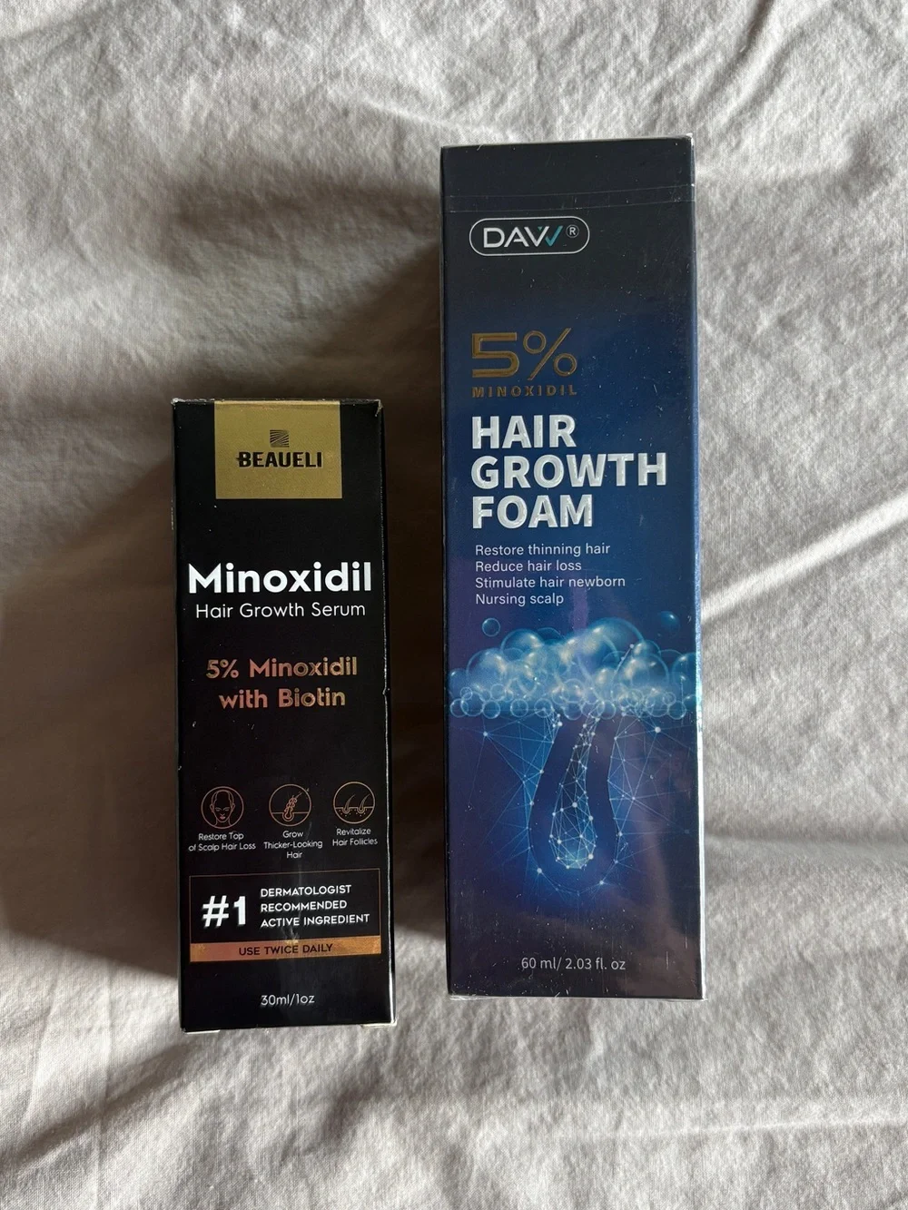 Minoxidil Hair Duo - 5 percent Minoxidil (Blue & Black)